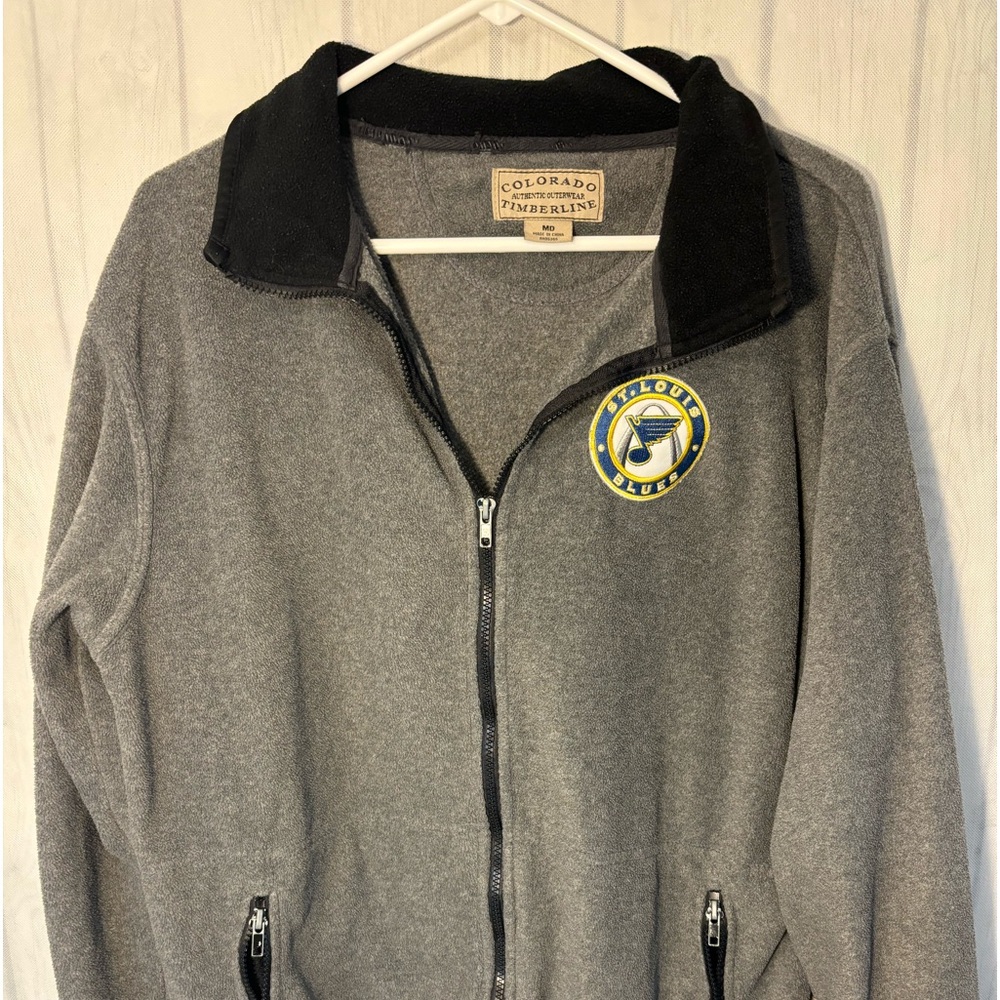 Colorado Timberline Outerwear Fleece Jacket St. Louis Blues Logo Size Me…
